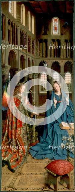 The Annunciation', 1434-1436. Creator: Eyck, Jan van (1390-1441).