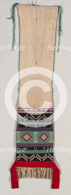 "Hopi Brocade" style Dance Sash, c. 1880-1900. Creator: Unknown.
