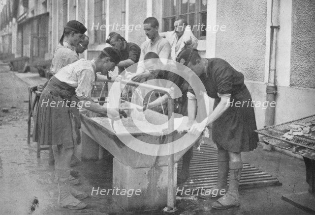 'The morning toilet on the Continent', 1914. Artist: Unknown.