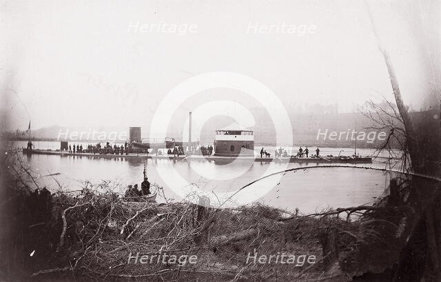 U.S. Monitor "Mahopac" on the Appomattox River, 1864. Creator: Unknown.