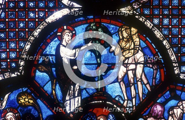 The Good Samaritan Window, Chartres Cathedral, France, 13th century. Artist: Unknown