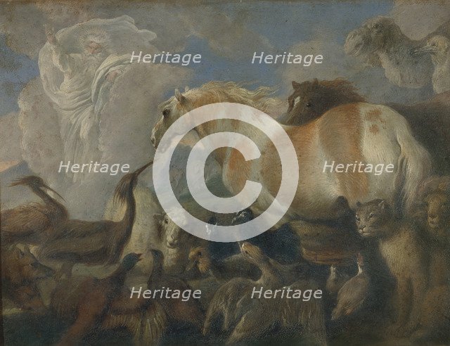 The Creation, Mid of 17th cen.. Artist: Castiglione, Giovanni Benedetto (1610-1665)