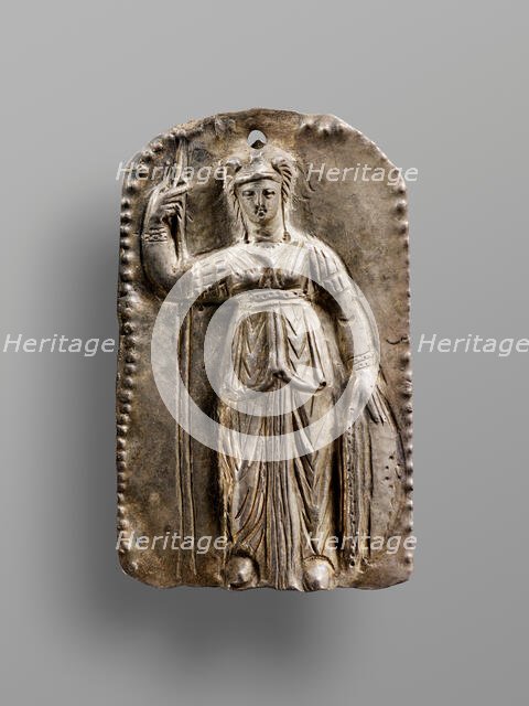 Repousée Plaque Depicting Athena Parthenos, 2nd-3rd century A.D. Creator: Unknown.
