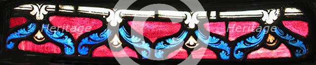 Border with Arching Leaf Fronds, French, ca. 1200-1210. Creator: Unknown.