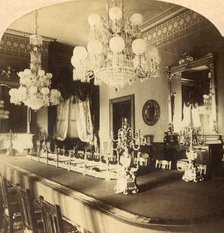 'State Dining Room, President's Mansion, Washington, D.C., U.S.A.', c1900.  Creator: Unknown.