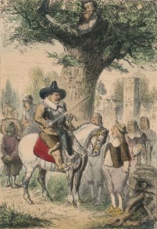 The Royal Oak, the Penderell Family have no idea where Charles is!!!, 1850. Artist: John Leech