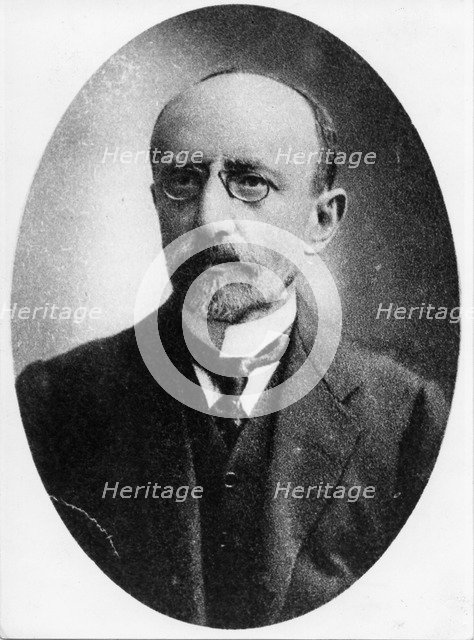 Ahad Haam (1856-1927), Hebrew essayist, 1905. Artist: Unknown