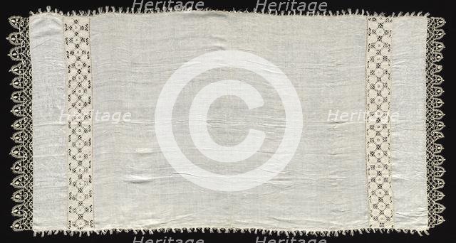 Needlepoint (Cutwork) and Bobbin Lace Cloth, 16th century. Creator: Unknown.