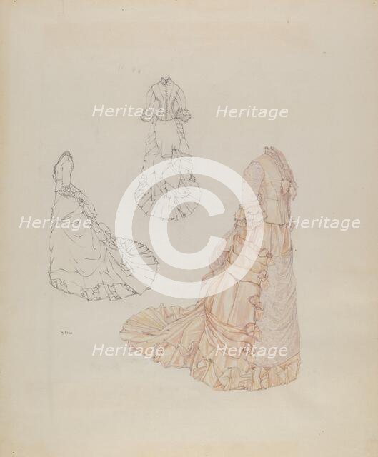 Wedding Dress, c. 1937. Creator: Arelia Arbo.