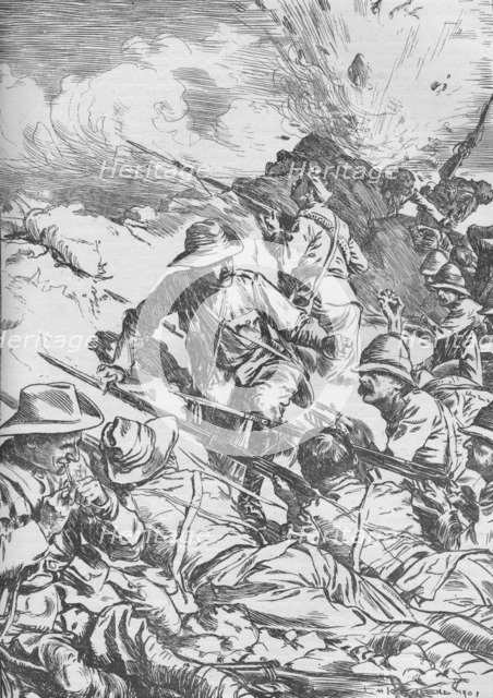 The Battle of Spion Kop, Boer War, South Africa, 1900 (1906). Artist: Unknown.
