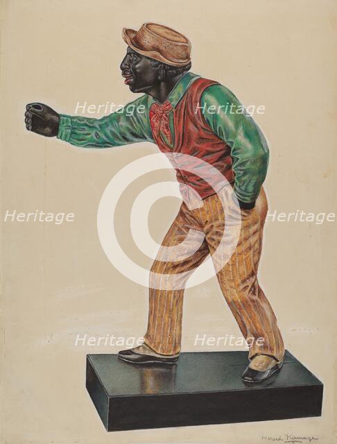 Hitching Post, c. 1937. Creator: David Ramage.