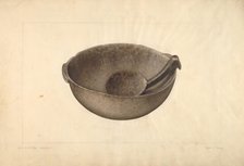 Maple Butter Bowl, 1935/1942. Creator: Clyde L. Cheney.