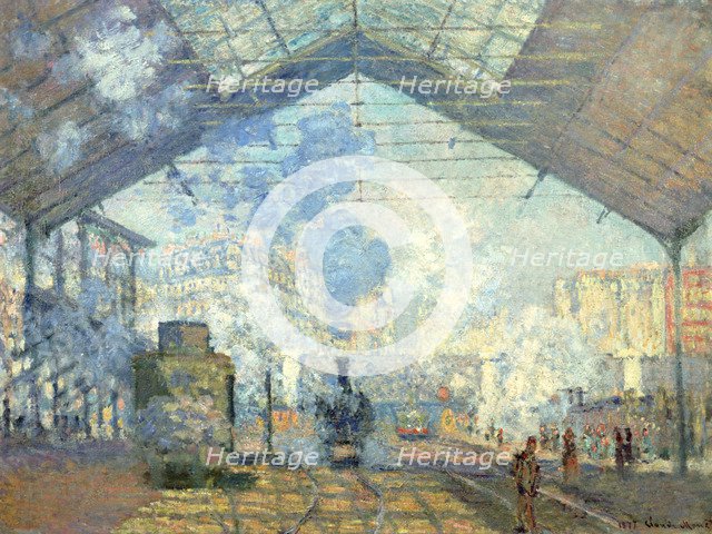 'Gare Saint Lazare, Paris', 1877. Artist: Claude Monet