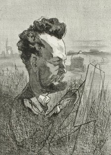 Edmond Schampheleer, 1857. Creator: Félicien Rops.