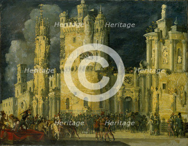 The Martyrdom of a female Saint, early 17th century. Artist: Francois de Nome.