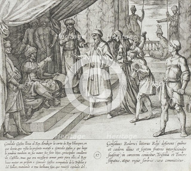 The Letter Orders the Murder of Gonzalo Gustos and the Capture of the Infantes, 1612. Creator: Antonio Tempesta.