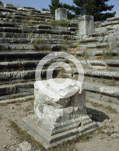 Bouleuterion (senate house), Priene, Agora, Ionia, Anatolia, Turkey, 2nd century (1999). Creator: Unknown.