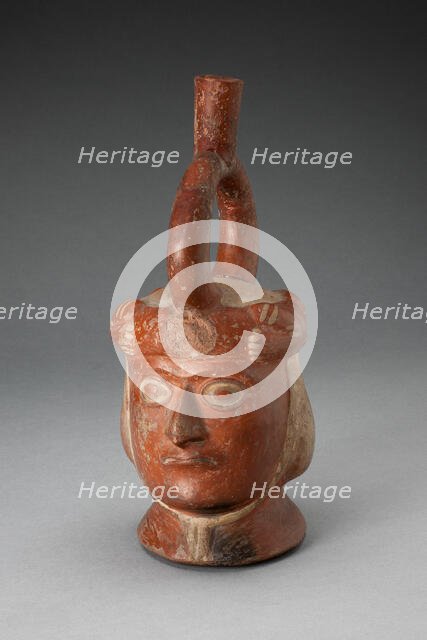 Portrait Vessel with Feline Headdress [Head of Feline is Missing], 100 B.C./A.D. 500. Creator: Unknown.