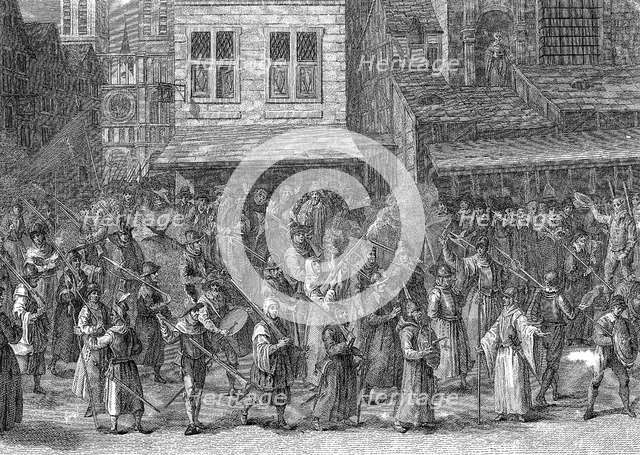 Procession of the League (la Ligue), Paris, 24 May 1590.  Creator: Unknown.