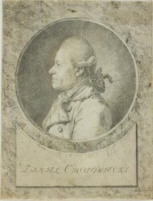 Profile of Daniel Chodowiecki, 1773. Creator: Adrian Zingg.