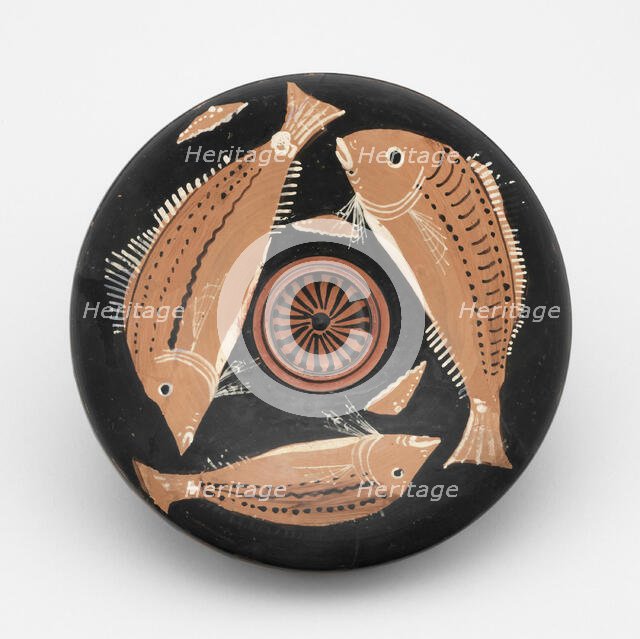 Fish Plate, 340-320 BCE. Creator: Perrone-Phrixos Group.