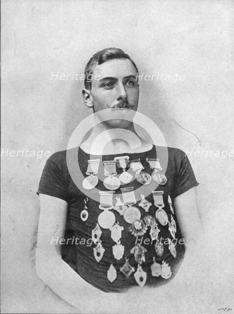 Portrait of the athlete Fred E Bacon, 1896. Creator: GC Melville.