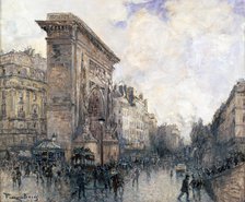 'Arc de Triomphe de la Porte St-Denis, Paris', c1875-1926. Artist: Frank Myers Boggs