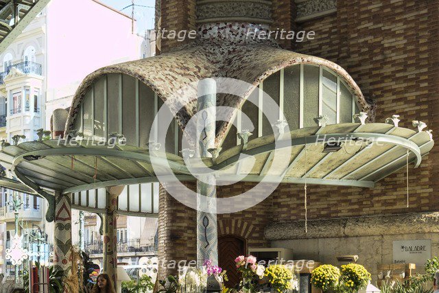 Mercado Central, Valencia, (c1914-1928), c2014-2017. Artist: Alan John Ainsworth.