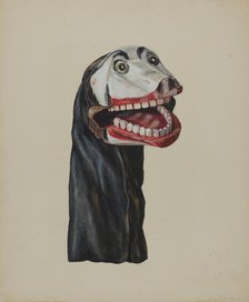 Dog Toby Hand Puppet, c. 1936. Creator: Dorothy Brennan.