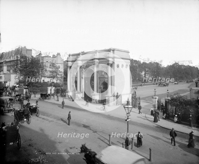 Marble Arch, Hyde Park, London, before 1908. Artist: Unknown