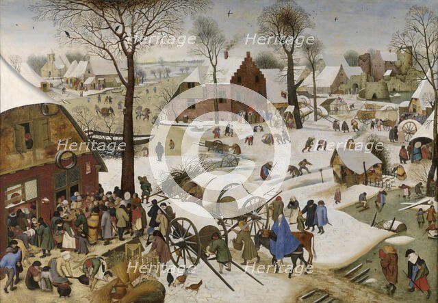 The People's Census at Bethlehem, c1580-1630. Creator: Pieter Brueghel the Younger.