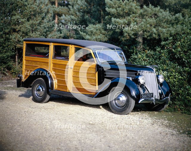 1936 Ford V8 Woody model 68 Utility car. Artist: Unknown