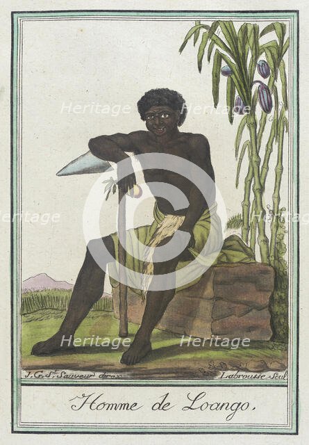 Costumes de Différents Pays, 'Homme de Loango', c1797. Creators: Jacques Grasset de Saint-Sauveur, LF Labrousse.