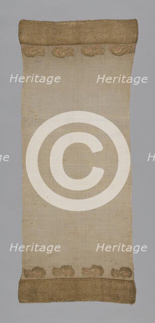 Towel or Napkin, Turkey, 1875/1900. Creator: Unknown.