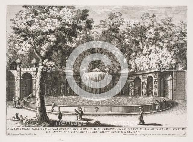 Fontana della Sibilla Tiburtina. Creator: Giovanni Francesco Venturini (Italian, 1650-1710).