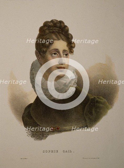 Portrait of the singer and composer Edmée Sophie Gail (1775-1819).