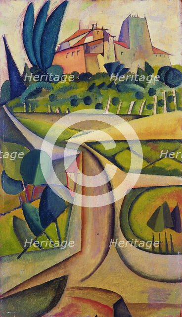 Casa de Manhufe, c1913. Creator: Souza-Cardoso; Amadeo de (1887-1918).