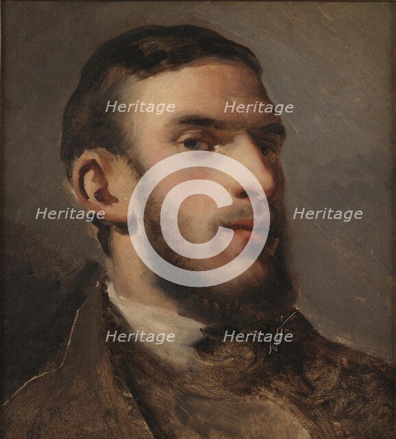 Self-Portrait, 1852-1854. Creator: Pissarro, Camille (1830-1903).