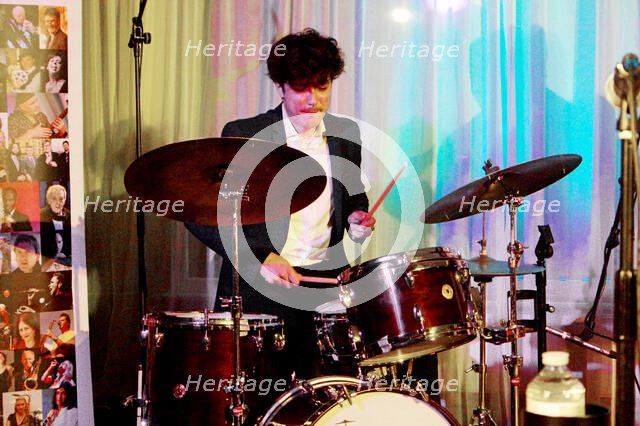 David Puime, Joan Fort Trio plus Vincent Herring, Watermill Jazz Club, Dorking, Surrey, 20 May 2025. Creator: Brian O'Connor.