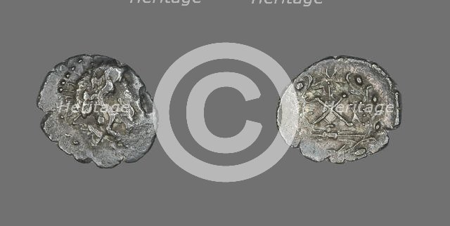 Hemidrachm (Coin) Depicting the God Zeus Amarios, 191-146 BCE. Creator: Unknown.