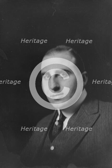 Mr. Baer, portrait photograph, 1919 Feb. 19. Creator: Arnold Genthe.