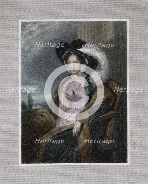 'Mary Elizabeth, Baroness of Clifford', 1828.Artist: J Wright