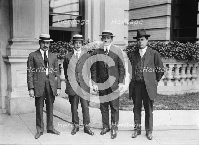 L.A. Peredo of Mexico, Jose Vasconcelos; Jose Urquide; Rafael Zubiran; Peredo, 1914. Creator: Harris & Ewing.