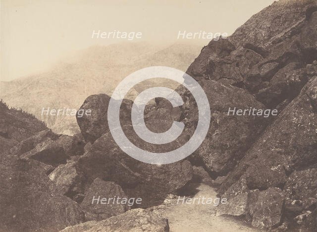 Blocs dans le chaos, St-Sauveur, 1853. Creator: Joseph Vigier.