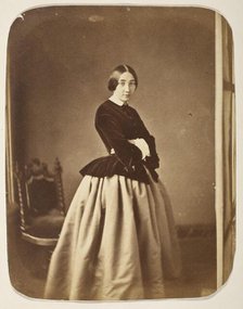 Portrait Of A Woman (image 1 of 3), Printed 1860s. Creator: Unknown.