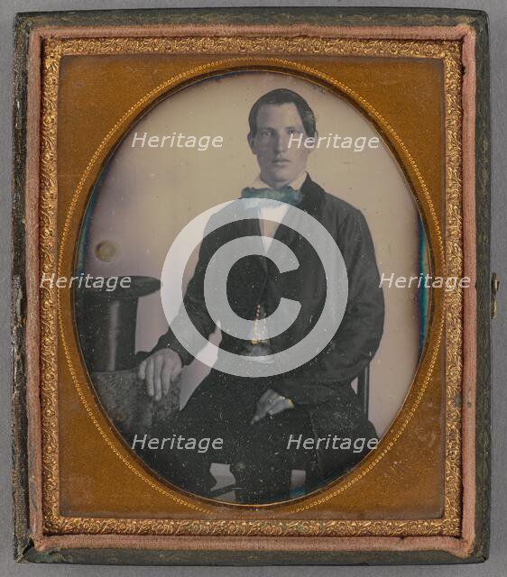 Portrait of a Seated Man, about 1855. Creator: Unknown.