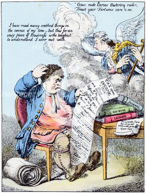 Income Tax, 1798. Artist: Unknown