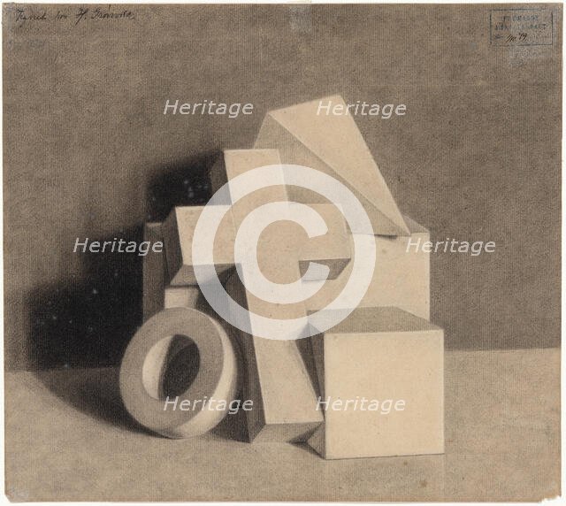 Still Life with Geometric Models, 1879. Creator: Hammershøi, Vilhelm (1864-1916).