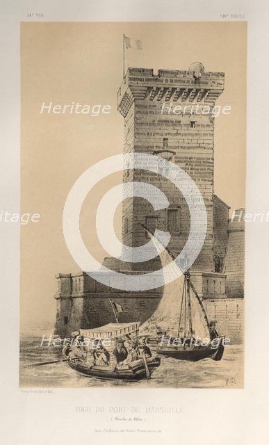 ...Pl. 34, Tour Du Port De Marseille (Bouches Du Rhône), 1860. Creator: Victor Petit (French, 1817-1874).