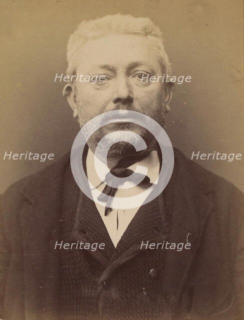 Oudin. Clovis. 49 ans, né à Saint-Hilaire (Marne). Mécanicien. Anarchiste. 2/3/94., 1894. Creator: Alphonse Bertillon.